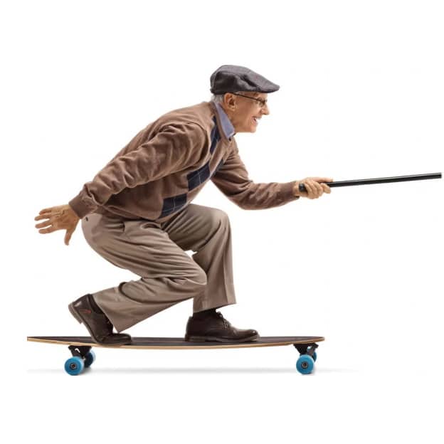 an old man enjoying skating featured photo