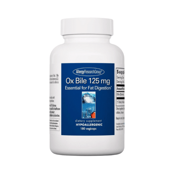 Ox Bile 125 mg Capsules (180c)