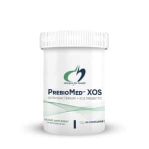 Front image of the product named as PrebioMed XOS capsules