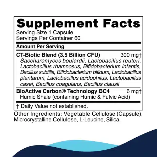 CT Biotic Capsules (60c) Supplement Facts
