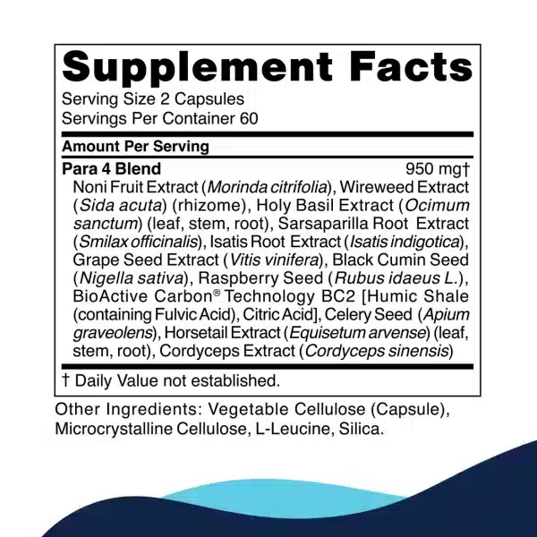 Para (4) Capsules (120c) Supplement Facts
